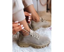 Dámské ponožkové tenisky STEEL THUNDER khaki Khaki, 40