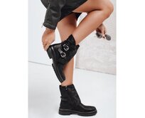 Dámské kotníkové boty, černé Černá, 39