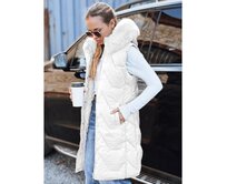 Dámská prošívaná vesta, bílá Bílá, S