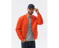 Pánská prošívaná mezisezónní bunda BENTON brick Cihlová, M