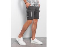 Pánské šortky s nákladovými kapsami V2 OM-SRSK-0106 tmavě šedé Šedá, L