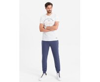 Pánské tepláky V1 OM-PASK-0129 tmavě tmavě modré Námořnická modrá, S