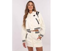 Ecru ležérní souprava s vložkami z ekokůže Ecru, M/L