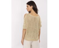 Světle fialový dámský klasický svetr se vzory Žlutá, Univerzální