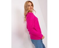 Pistáciový dámský svetr oversize střihu Růžová, Univerzální