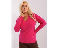 Bílý prolamovaný svetr na knoflíky na léto SUBLEVEL Růžová, XL/XXL