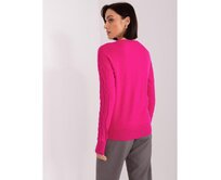 Černý oversize svetr s mašlí na zádech Růžová, Univerzální