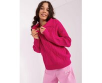 Černý oversize svetr s mašlí na zádech Růžová, Univerzální