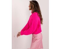 Fuchsiový klasický svetr s kulatým výstřihem Růžová, Univerzální