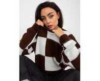 Pistáciový dámský svetr s pružnými lemy Vícebarevný, Univerzální