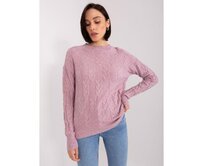 Pistáciový dámský netopýří svetr s nápisy Fialová, Univerzální