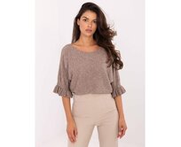 Černý netopýří svetr s krátkými rukávy Vícebarevný, Univerzální