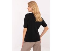 Černý dámský svetr s dlouhými rukávy Černá, Univerzální