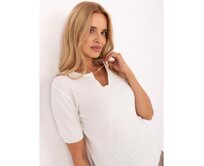 Světle béžový dámský oversize svetr s viskózou Ecru, S/M