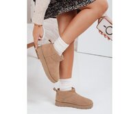 Dámské sněhové boty na platformě béžové Béžová, 41