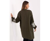 Khaki dámský bouclé kardigan s kapsami Khaki, Univerzální