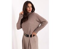 Fango svetr s rolákem oversize střihu RUE PARIS Vícebarevný, Univerzální