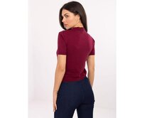 Fluo růžový delší oversize svetr s výstřihem do V RUE PARIS Kaštanová, Univerzální