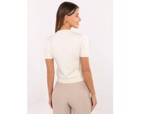 Světle béžový dámský svetr se srdíčkem Béžová, Univerzální