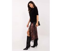 Černý dámský svetr s pružnými lemy Černá, Univerzální