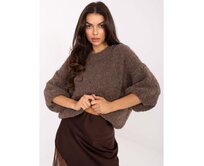 Fango bouclé svetr s 3/4 rukávy Vícebarevný, Univerzální