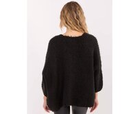 Černý dámský kardigan oversize střihu Černá, Univerzální