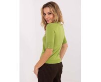 Olivový dámský svetr s příměsí modalu Olivová, S/M