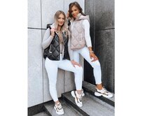 Dámská prošívaná vesta OLIVE BRANCH černá Černá, XXL