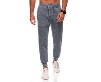 Pánské tepláky s kapsami na zip EM-PASK-0102 - grafitová V8 Šedá, M