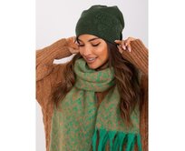 Dámská čepice s kamínky SIA khaki Khaki, Univerzální