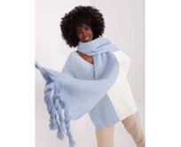 Dámská šála s třásněmi TEPIA modrá Světle modrá, Univerzální