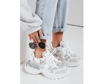 Dámské tenisky na vysoké platformě BEASTAR bílé Bílá, 36