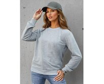 Dámská klasická mikina světle šedá Světle šedá, S