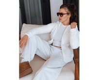 Dámská mikina s kapucí bílá Bílá, S