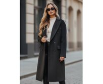 Dámský zimní kabát dlouhý oversize černý z Černá, S