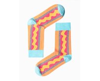 Pánské ponožky bílé U240-1 Oranžová, 39/42