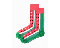 Pánské ponožky bílé U240-2 Zelená, 39/42