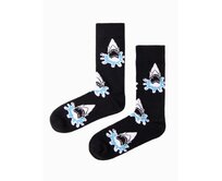 Pánské ponožky bílé U240-3 Černá, 39/42