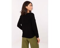 Světle béžový svetr s barevnými mašličkami Černá, Univerzální