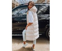 Dámská prošívaná vesta ELLA khaki Béžová, S