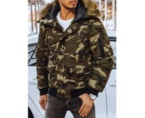 Pánská bunda zimní RICK moro zelená Vícebarevný, L