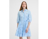 Modré dámské košilové šaty Modrá, 44
