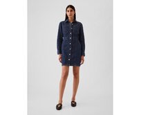 Džínové mini šaty Modrá, XS