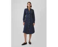 Džínové midi šaty Western Modrá, S