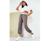 Dámské kalhoty MINAM šedé Světle šedá, L