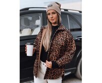 Dámská bunda oversize SAVANNAH s leopardím vzorem Vícebarevný, Univerzální
