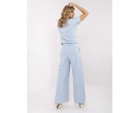 Světle modré basic tepláky typu palazzo Světle modrá, Univerzální