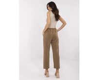 Ecru basic tepláky se zavazováním Hnědá, Univerzální