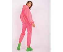 Fluo růžový dámský teplákový komplet s kapucí Liana Růžová, Univerzální
