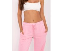 Světle růžové tepláky basic Růžová, S/M